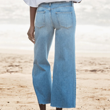 Frank & Eileen Galway Wide-Leg Jean in Light Wash Indigo