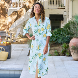 Frank & Eileen Rory Maxi Shirt Dress in Spring Bouquet - Be On Park