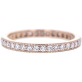 rose gold diamond eternity band