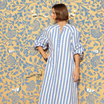 Maison Marigold Positano Kaftan Blue Stripes - Be On Park