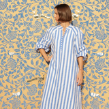 Maison Marigold Positano Kaftan Blue Stripes - Be On Park