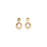 Monies Evara Acacia, Goldfoil & Silver Plated Brass Earrings