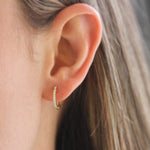 Roberto Coin Baby Diamond Hoop Earrings - Be On Park