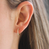 Roberto Coin Baby Diamond Hoop Earrings - Be On Park