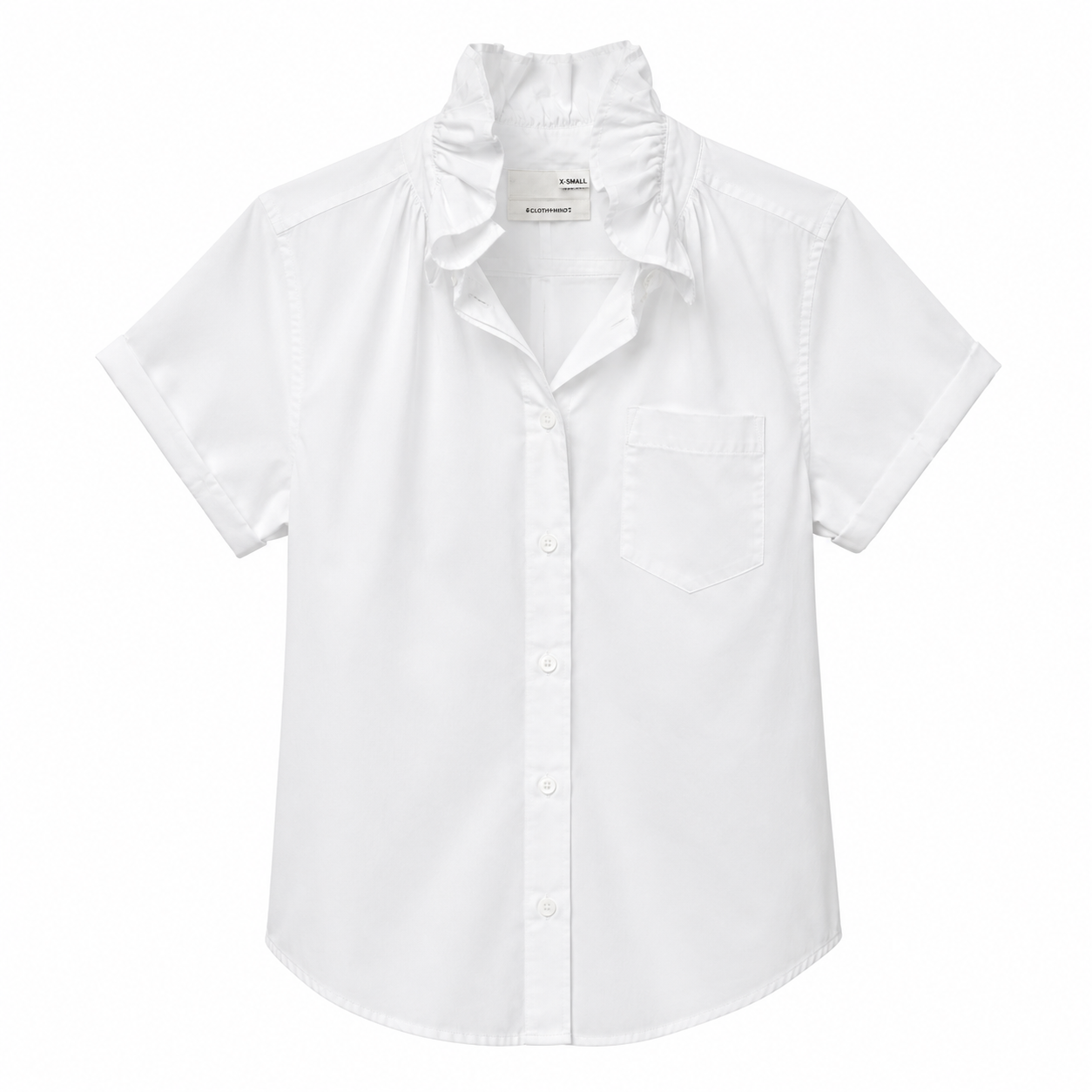 Kate McHale Jensen Quarantini Boyfriend Fit Blouse in White - Be On Park