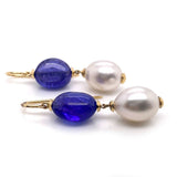 Goshwara "Beyond" Tanzanite and Pearl Earrings
