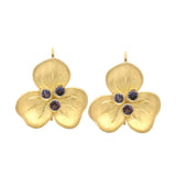 Lauren K Tanzanite Pansy Earring