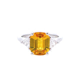 XO Jewels Yellow Sapphire and Diamond Ring