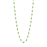 Classic Gigi Clozeau Necklace in Yellow Gold, 16.5", White - Be On Park