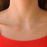 Roberto Coin 3 station diamond necklace - Be On Park