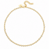 The Finest Stack Mixed Diamond Flux Line Necklace