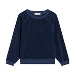 Suzie Kondi Terry Tilos Sweatshirt in Navy - Be On Park