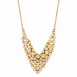 Ondyn 18K Yellow Gold Large Bias Diamond Necklace