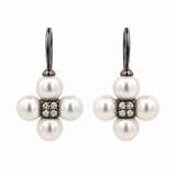 Paul Morelli 18K White Gold Pearl & Diamond Sequence Earrings