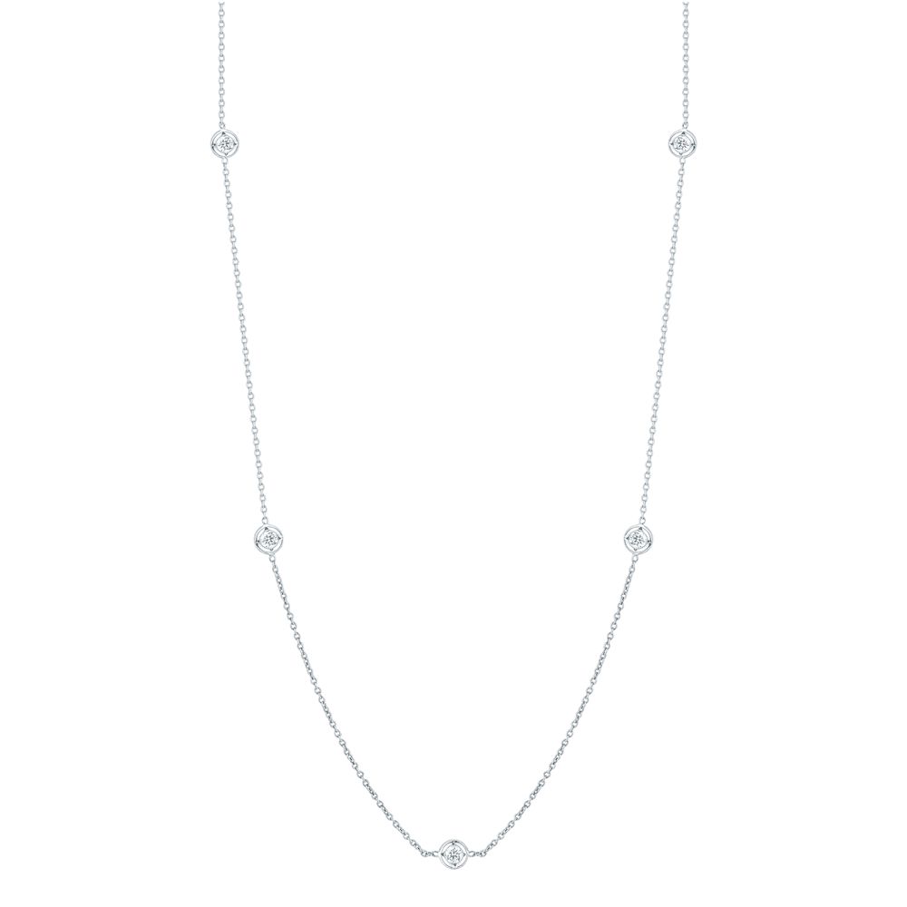 Roberto Coin 7 Station Diamond Necklace - Be On Park