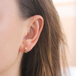 Roberto Coin Yellow and White Gold Classic Oro Earrings - Be On Park