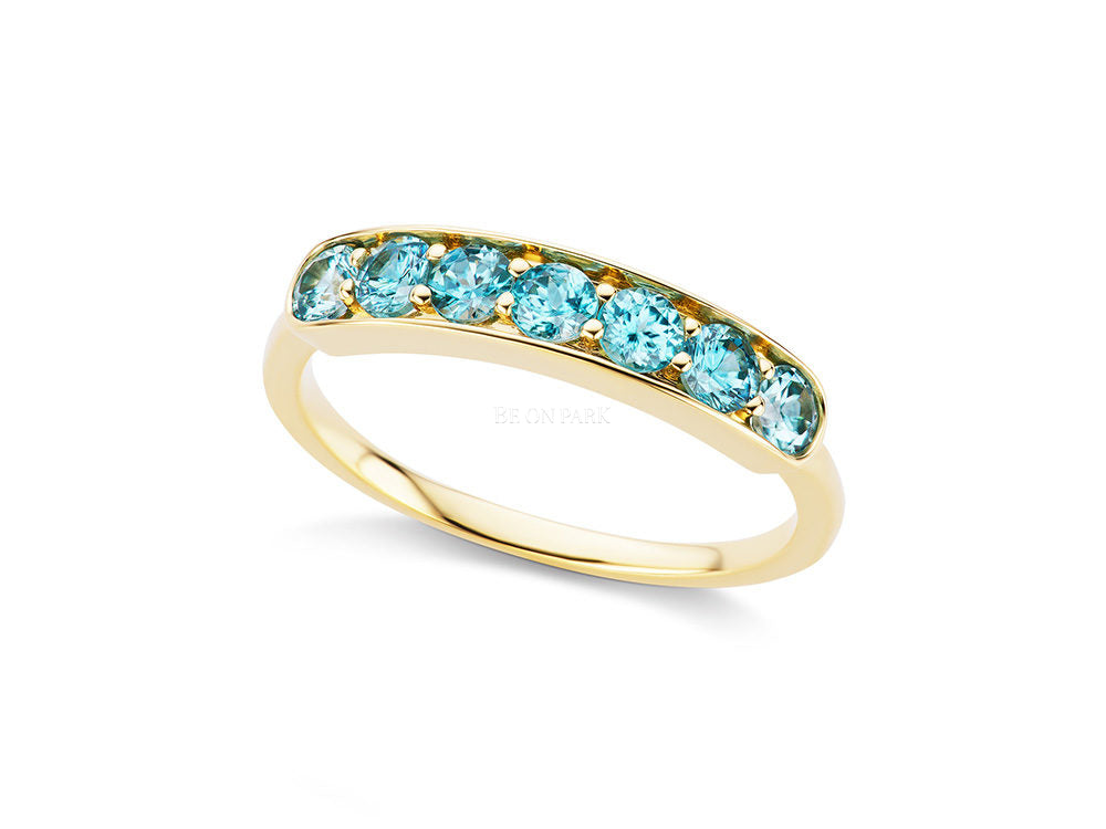 Jane Taylor blue zircon stack ring - Be On Park