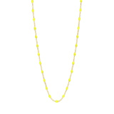 Classic Gigi Clozeau Necklace in Yellow Gold, 16.5", White - Be On Park