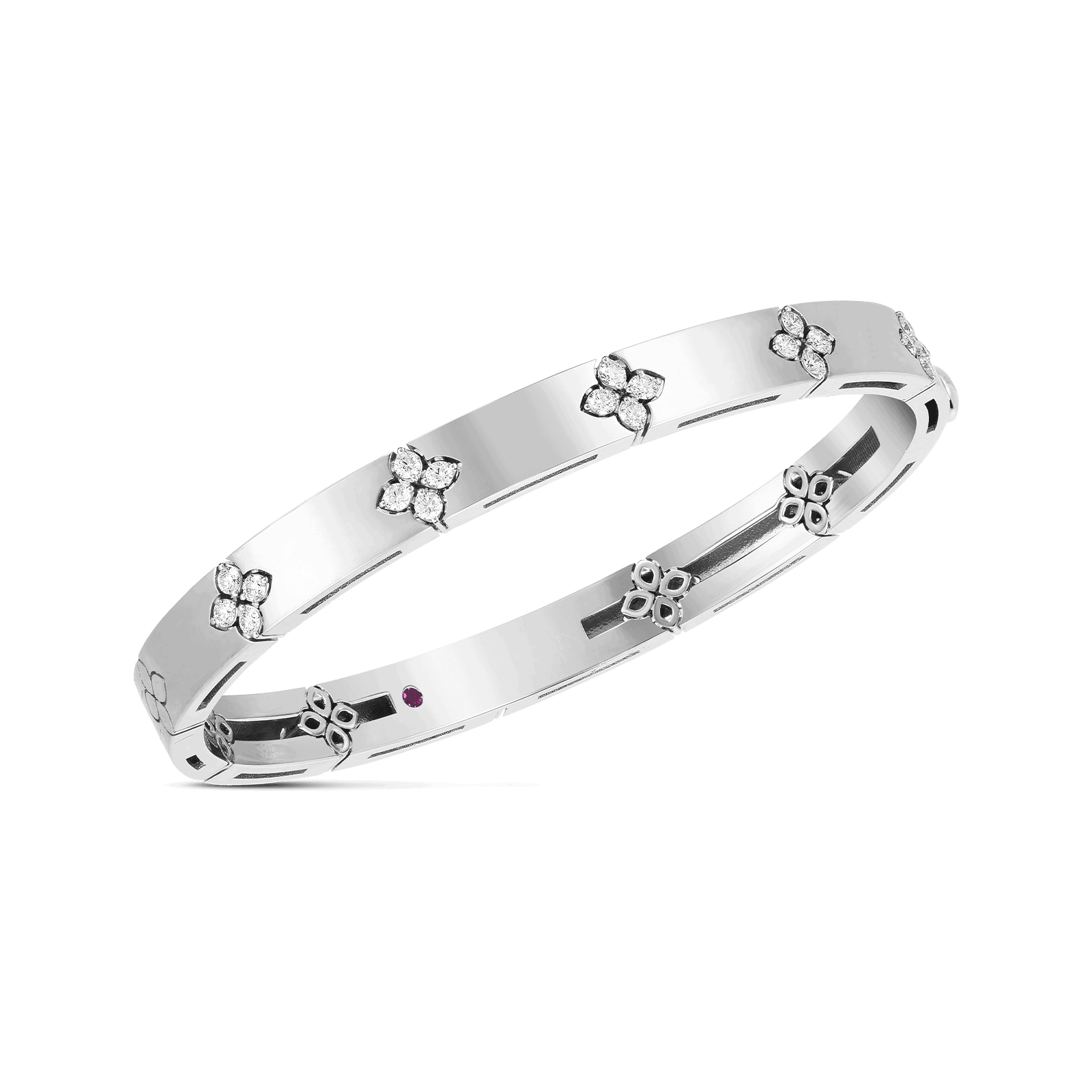 Roberto Coin Love in Verona Bangle in White Gold - Be On Park