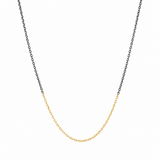 Lika Behar Gold and Oxidized Silver Mixed Rolo Chain