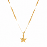 Sydney Evan 14K Yellow Gold Tiny Pure Star Charm Necklace