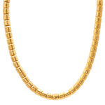 GURHAN Vertigo Gold Single Strand Short Necklace, 9mm Hammered Beads, With No Stone - Be On Park