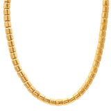 GURHAN Vertigo Gold Single Strand Short Necklace, 9mm Hammered Beads, With No Stone - Be On Park