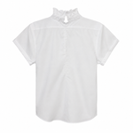 Kate McHale Jensen Quarantini Boyfriend Fit Blouse in White - Be On Park