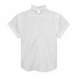Kate McHale Jensen Quarantini Boyfriend Fit Blouse in White - Be On Park