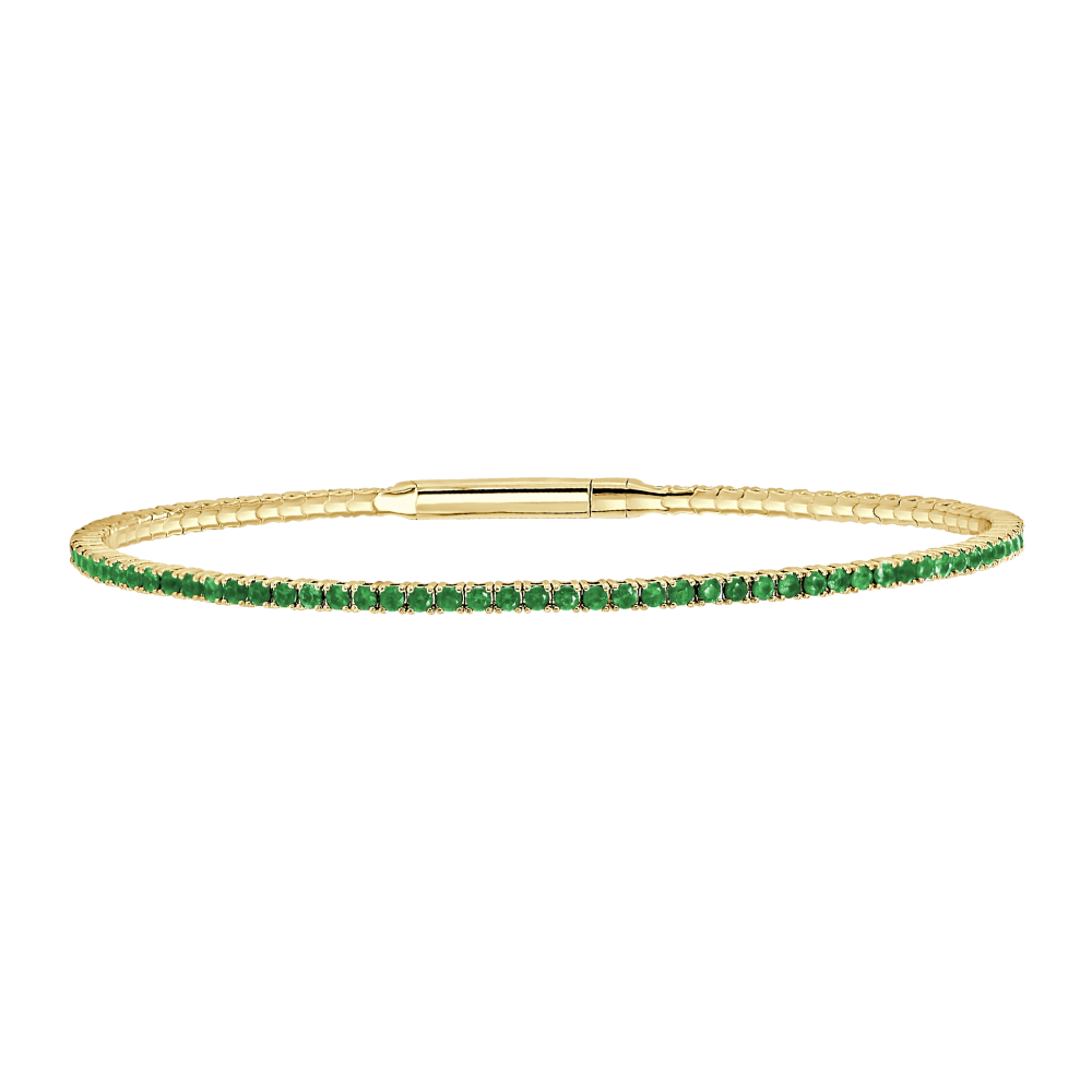 Be On Park Emerald Flexy Eternity Bangle - Be On Park