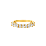 Oval Diamond Partway Band