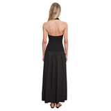 Enza Costa Cotton Halter Dress in Black - Be On Park