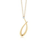 Kwiat Gold & Diamond Initial "J" Necklace