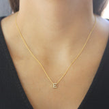 Roberto Coin 16-18" love letter diamond "E" necklace, additional letters available - Be On Park