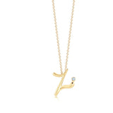 Kwiat Gold & Diamond Initial "Z" Necklace