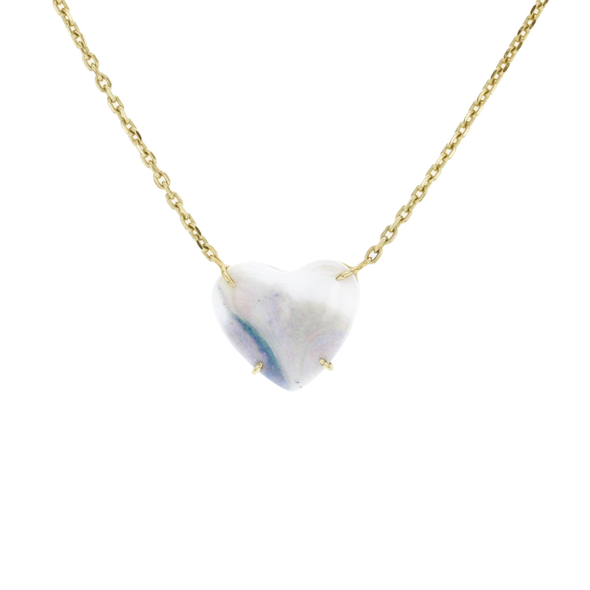 M. Spalten Single Opal Heart Necklace - Be On Park