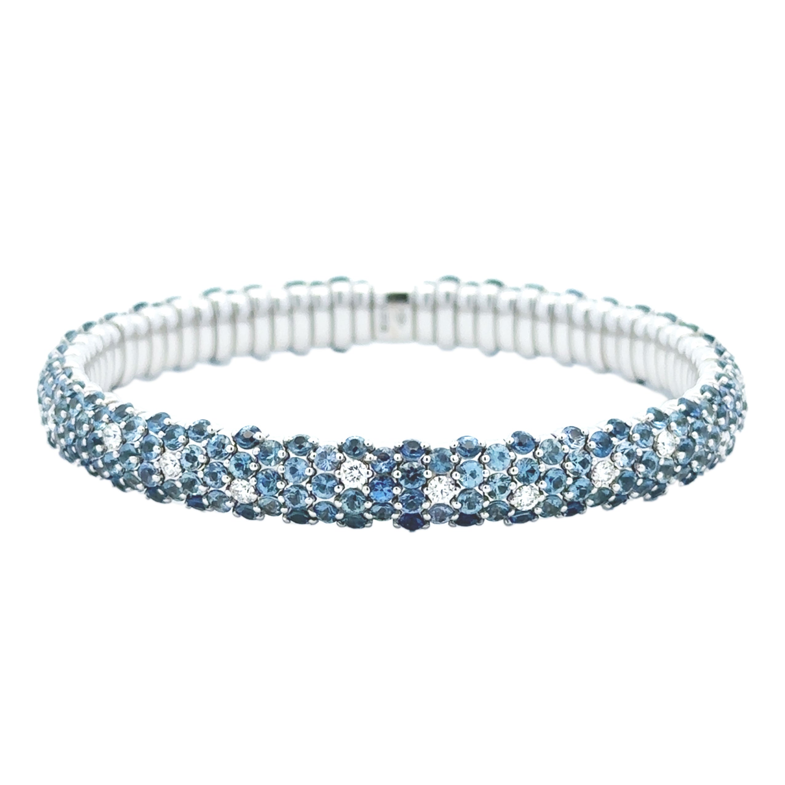 Zydo Denim Sapphire and Diamond Stretch Bracelet - Be On Park