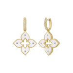 Roberto Coin White Enamel Venetian Princess Earrings with Diamond - Be On Park
