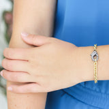 John Apel Chain Bracelet with Diamond Clasp