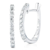 Roberto Coin Baby Hoop Diamond Earrings