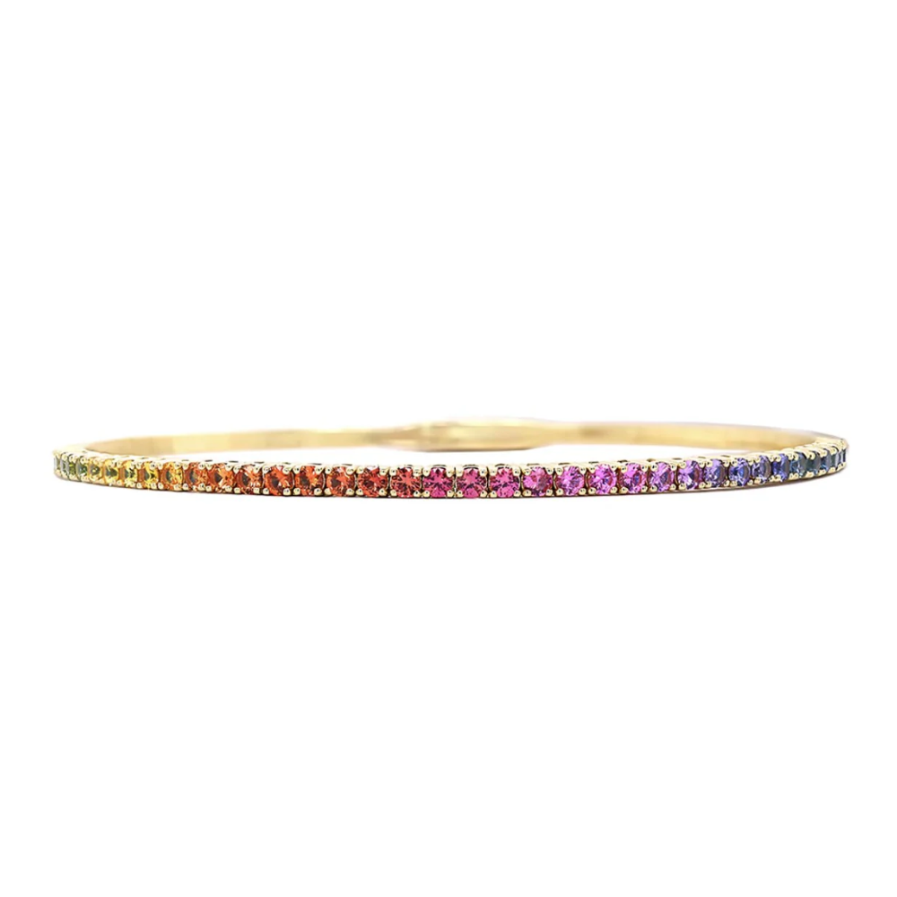 Be On Park Rainbow Sapphire Flexy Bangle - Be On Park