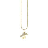 Sydney Evan Diamond Mushroom Charm Necklace