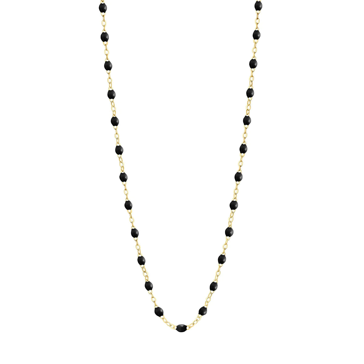 Classic Gigi Clozeau Necklace in Yellow Gold, 16.5", White - Be On Park