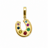 Lauren K Multicolor Gemstone Horseshoe Revival Charm