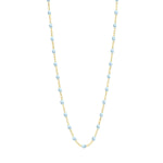 Classic Gigi Clozeau Necklace in Yellow Gold, 16.5", White - Be On Park
