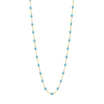 Classic Gigi Clozeau Necklace in Yellow Gold, 16.5", White - Be On Park