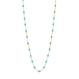 Classic Gigi Clozeau Necklace in Yellow Gold, 16.5", White - Be On Park
