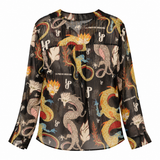 La Prestic Ouiston Simple Top in Noir Dragon