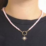 Bright Gems & Beads Diamond Starburst Pendant
