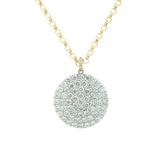 XO Jewels Round Diamond Medallion Necklace